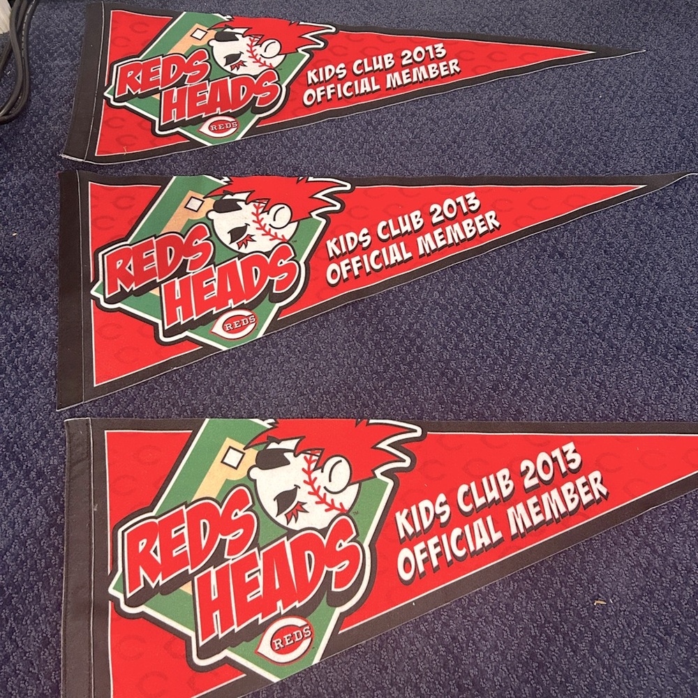 Cincinnati Reds Kids Club Pennants